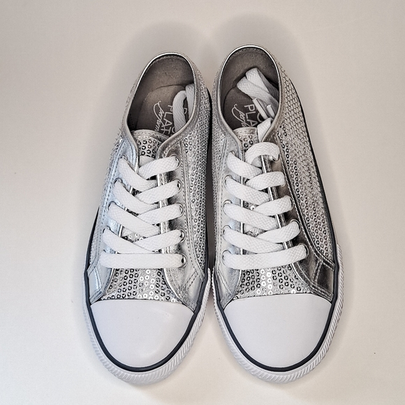 💖NEW💖Unisex Sequence Double Platinum Sneakers - Picture 3 of 7